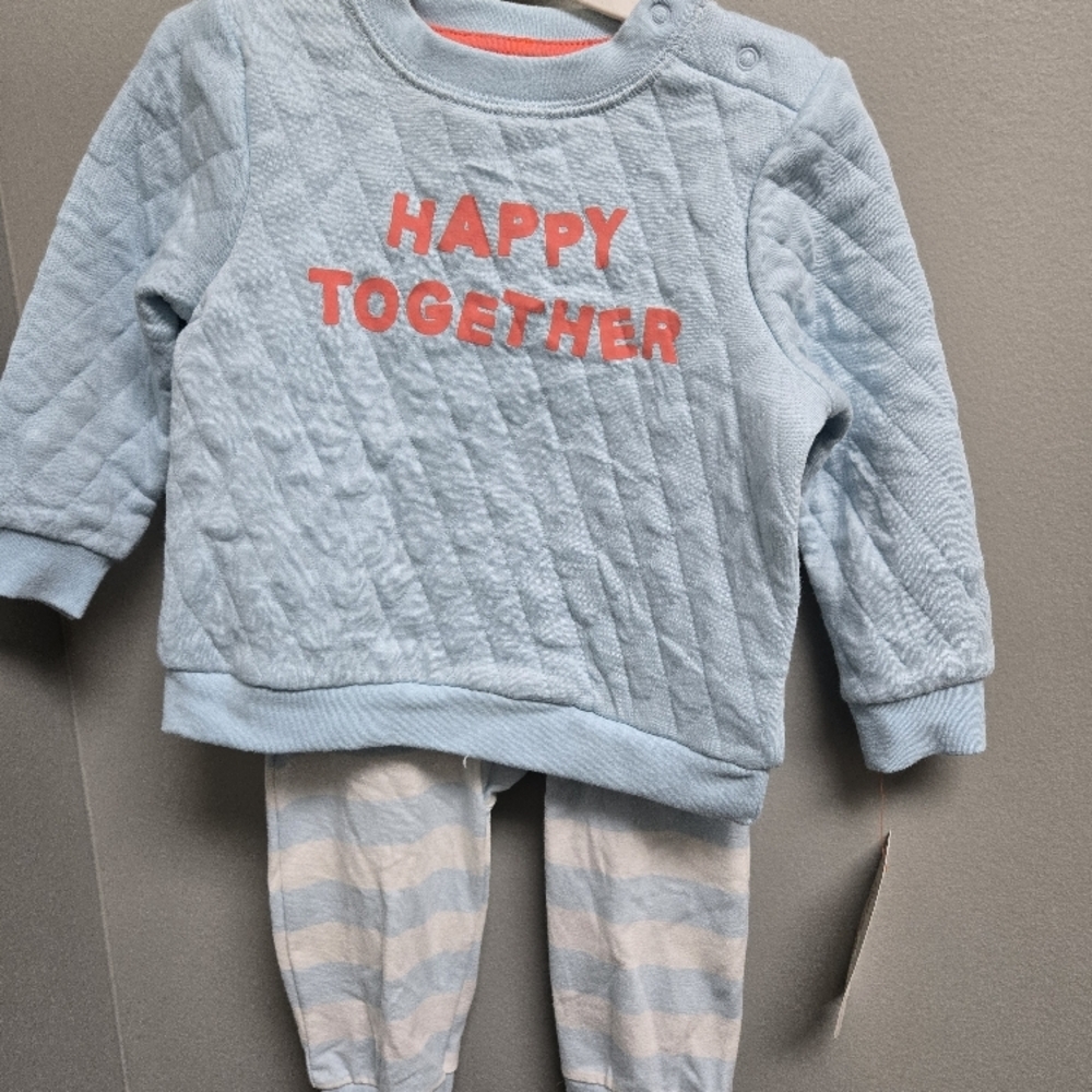 Happy Together Blue Baby Outfit